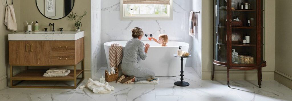 Bathroom tile flooring | Hopkins Floor Co